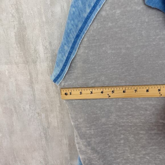 NASCAR 75th Anniversary Raglan Hoodie Women’s Large Sweatshirt Light Blue Gray - Picture 9 of 10